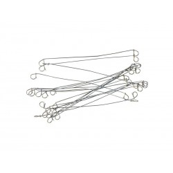 Lot de 100 liens pour lieur automatique acier galvanisé IDEAL GARDEN gris L.020