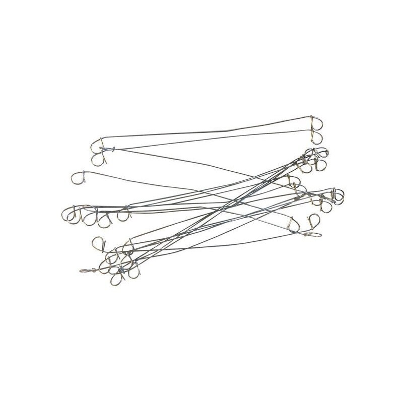 Lot de 100 liens pour lieur automatique acier galvanisé IDEAL GARDEN gris L.020