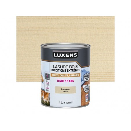 Lasure LUXENS conditions extrêmes 12 ans incolore brillant 1 Litre -  - meilleure qualité