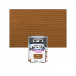 Vernis pour bois extérieur LUXENS conditions extremes teck brillant 0.25 Litre -  - meilleure qualité