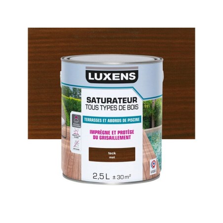 Saturateur pour bois extérieur LUXENS teck mat 2.5 l -  - meilleure qualité