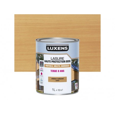 Lasure LUXENS 8 ans chêne naturel satiné 1 Litre -  - meilleure qualité