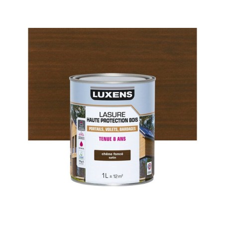 Lasure LUXENS 8 ans chêne foncé satiné 1 Litre -  - meilleure qualité