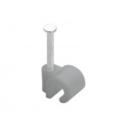 Lot de 100 attaches-fils diamètre de 4 à  7mm L. 20mm gris