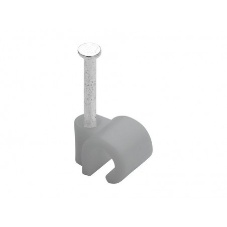 Lot de 100 attaches-fils diamètre de 4 à  7mm L. 20mm gris