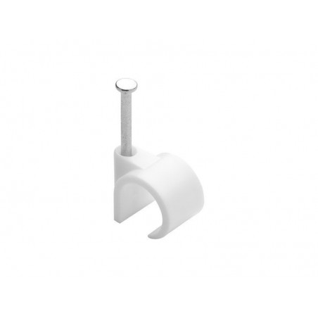 Lot de 50 attache-filsdiamètre de 12 à  16 mm L. 33 mm blanc