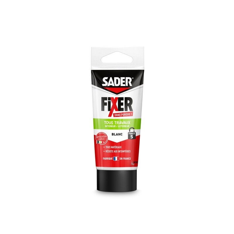 Colle de fixation tube SADER Fixer sans percer tous travaux