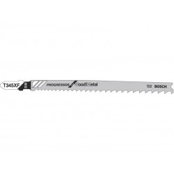 Lot de 2 lames coupemultiusage Bosch t345Xf pour Bois Et clous