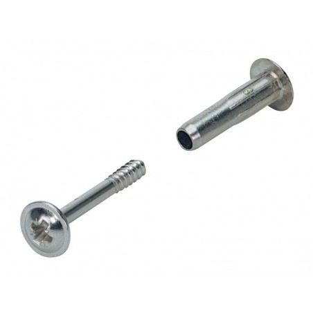 Lot de 4 Vis DAssemblage Acier Nickelé Hettich L.50 Mm