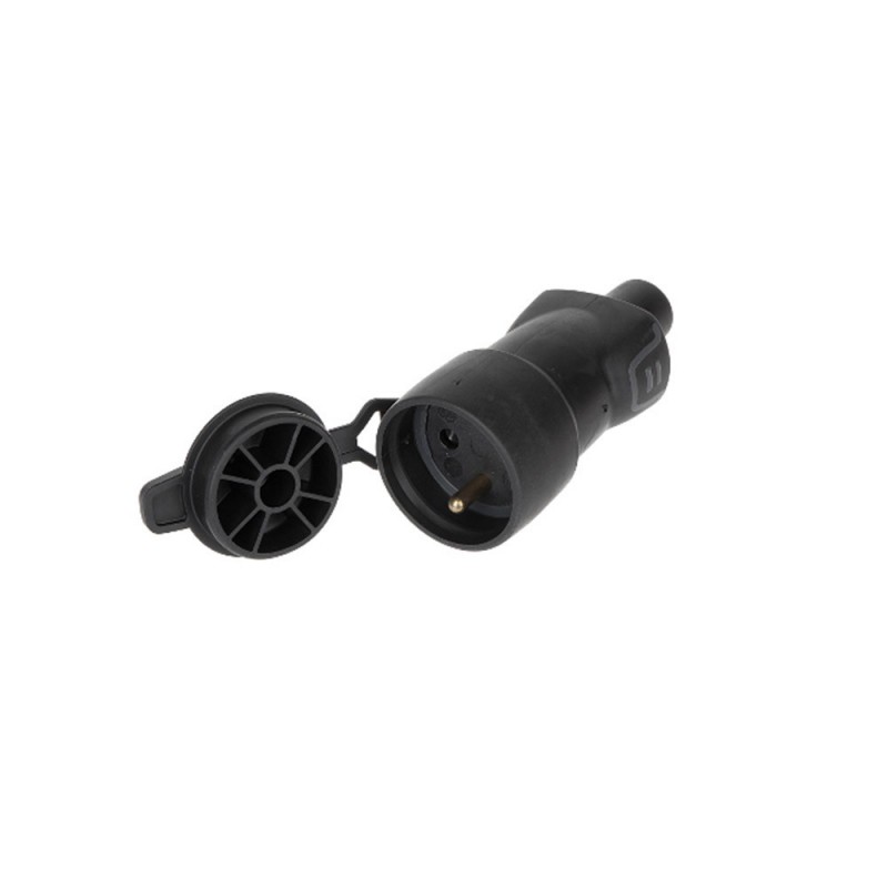 Fiche femelle 2p+t fr caout avec volet