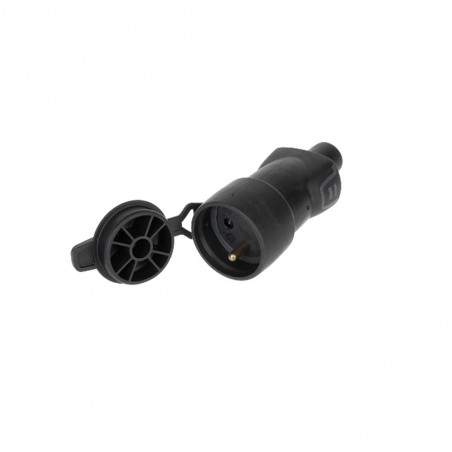 Fiche femelle 2p+t fr caout avec volet