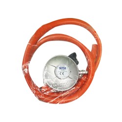 Détendeur à clipser avec tuyau à gaz 1.1m