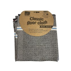 Serpillière gauffrée 50 x 100 cm grise fibres recyclées BIGBROSS -  - meilleure qualité