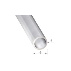 Tube rond12x1mm 1M alu anodisé incolore uc5