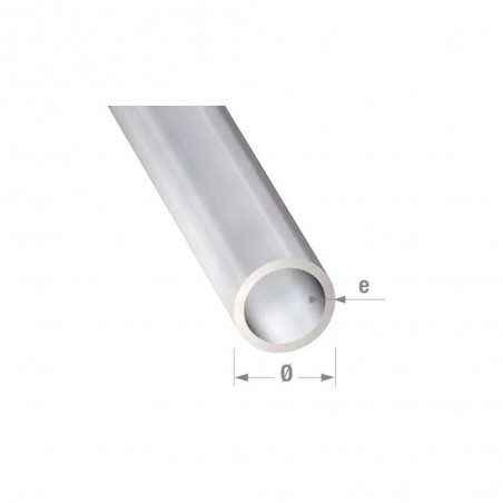 Tube rond12x1mm 1M alu anodisé incolore uc5