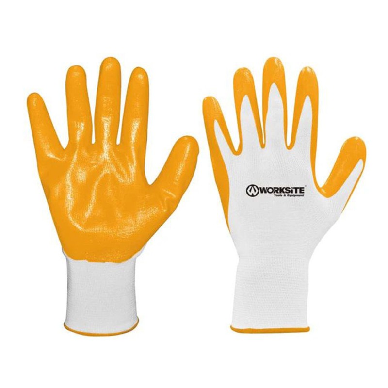Gant nitrile jaune Worksite