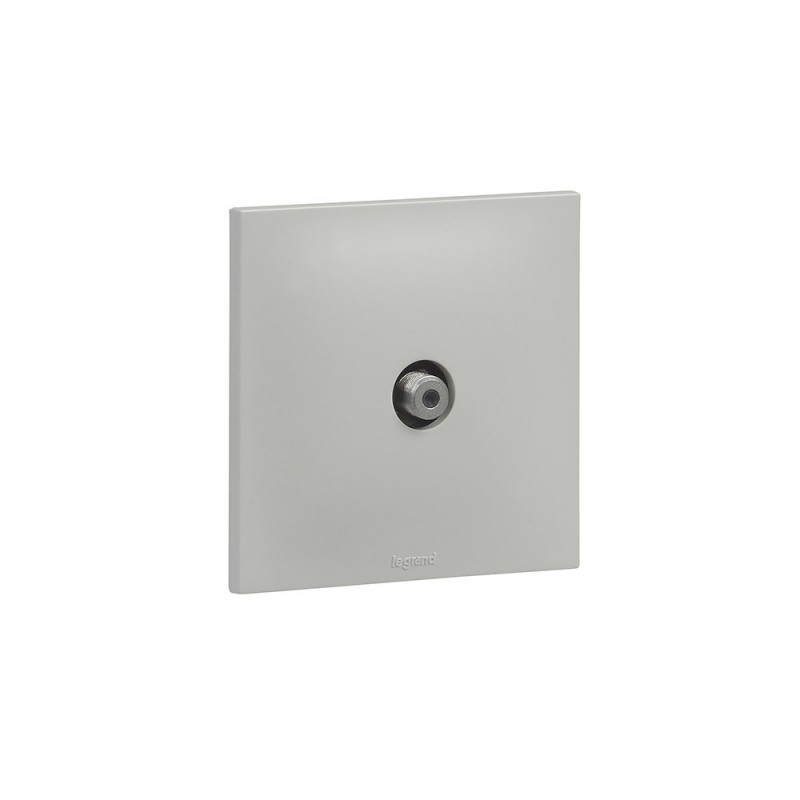 Prise TV type F etoile Urbano finition gris