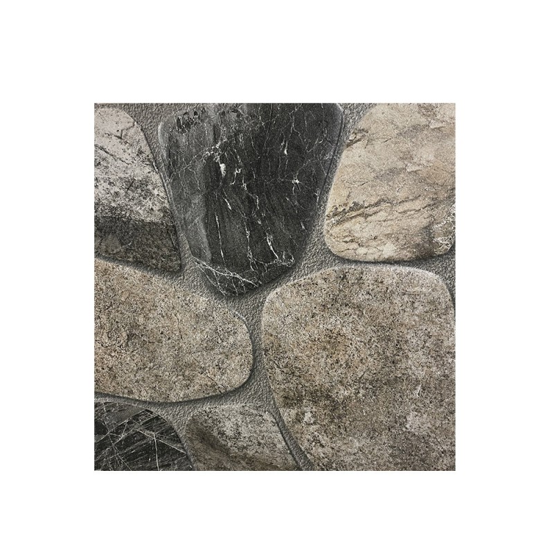 Carrelage sol 48.5x48.5cm IRDM49027 GALET GREGE -  - meilleure qualité