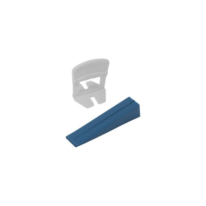 Kit 100 croisillons autonivelants et 100 cales DEXTER Ep.3 mm