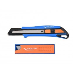 Cutter retractable 25 mm avec 3 lames DEXTER