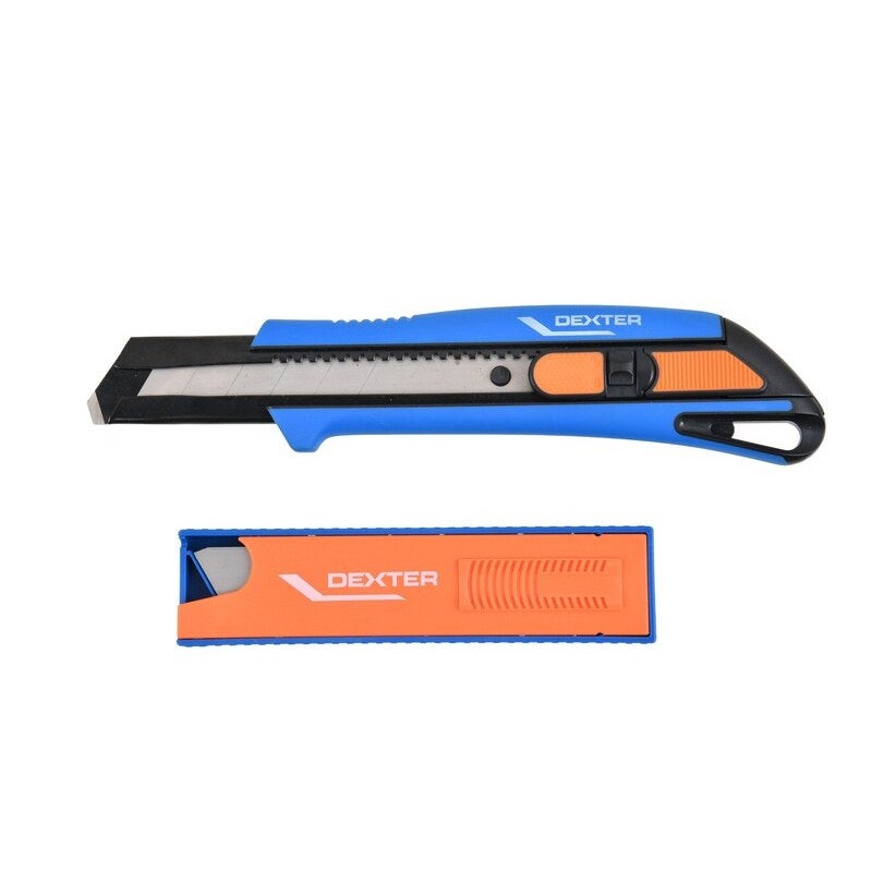 Cutter retractable 25 mm avec 3 lames DEXTER