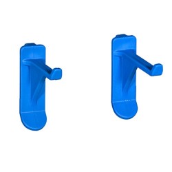 Lot de 16 crochets pour panneau mural jaune l.15.6 x H.3.6 x P.5.1 cm