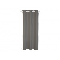 Rideau occultant aspect lin Aleyna gris anthracite l.140 x H.280 cm -  - meilleure qualité