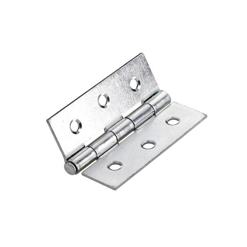 Lot de 2 charnières universel acier pour meuble L.42 x l.57 mm