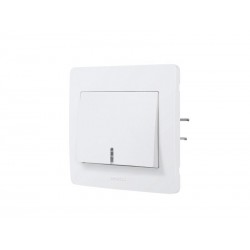 Interrupteur Va-Et-Vient Et Poussoir Complet Debflex Diam2 Blanc