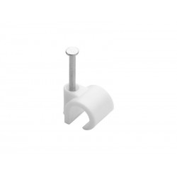 Sachet de 50 attache-fils Diam. de 8 à 12 mm L.14 mm blanc