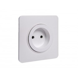 Prise sans terre complet Lumia LEXMAN blanc