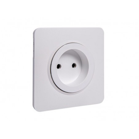 Prise sans terre complet Lumia LEXMAN blanc