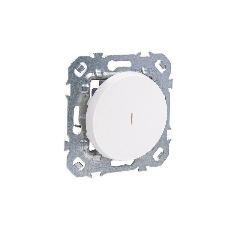 Interrupteur va-et-vient à voyant lumineux à assembler LEXMAN Lumia blanc