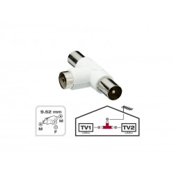 Tete dérivation coaxial 952mm 2 mâle-1 femelle LEXMAN