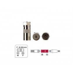 Adaptateur coaxial tv 952mm mâle LEXMAN