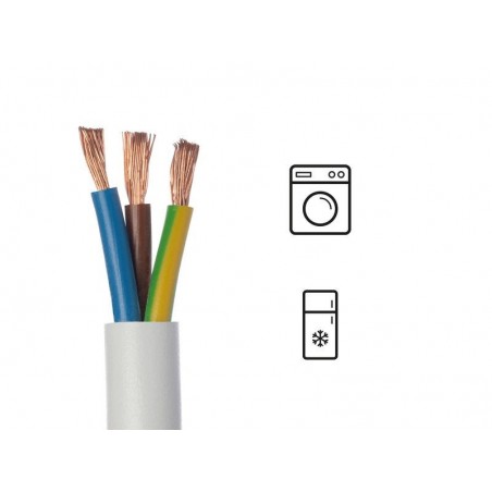 Câble ho5vvf 3g 2.5blanc15 métres