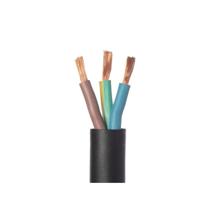 Cable electrique 3G 2.5mm² h07rn-f L.5m noir