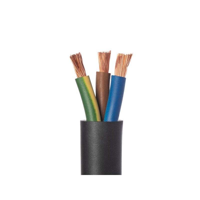 Cable electrique 3G 6mm² h07rn-f L.3m noir