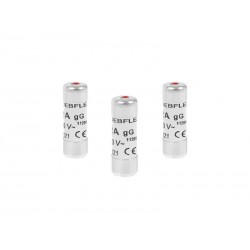 Lot de 3 Fusibles Céramique 6 A 8.5 X 23 Mm