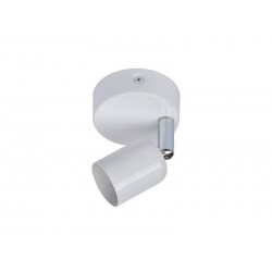 Spot patère Basic fer blanc GU10 max 40 W