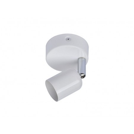 Spot patère Basic fer blanc GU10 max 40 W