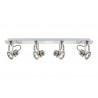 Rampe 4 Spots Acier Inox Argent Inspire Technic