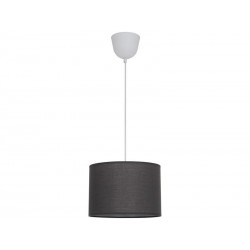Suspension 1x e27 coton gris INSPIRE Sitia D.28.0 cm