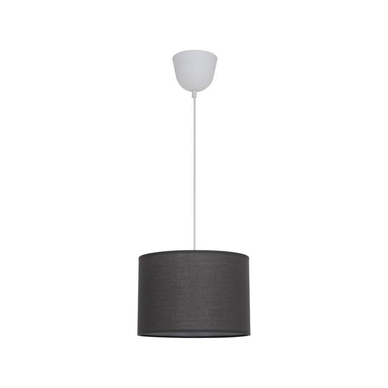 Suspension 1x e27 coton gris INSPIRE Sitia D.28.0 cm