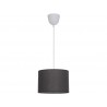 Suspension 1x e27 coton gris INSPIRE Sitia D.28.0 cm