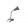 Lampe de bureau à pince Salta GU10 métal gris-argent INSPIRE
