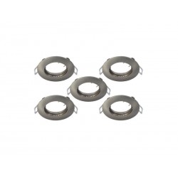 Lot de 5 anneaux fixe plastique acier