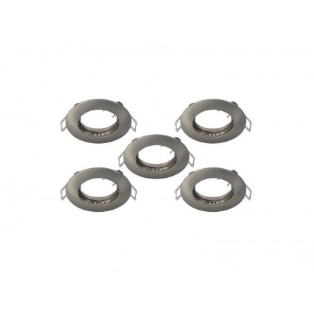 Lot de 5 anneaux fixe plastique acier