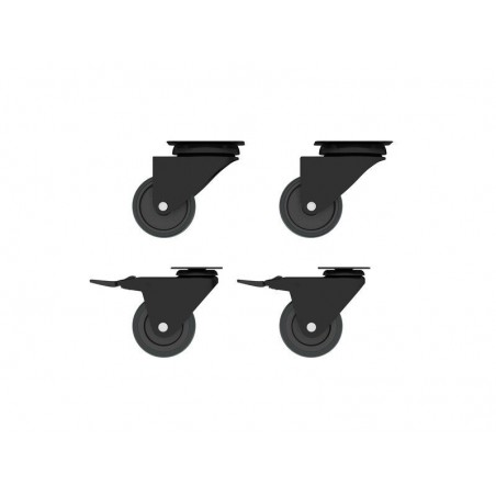 Kit roulettes à platine Diam.50 mm