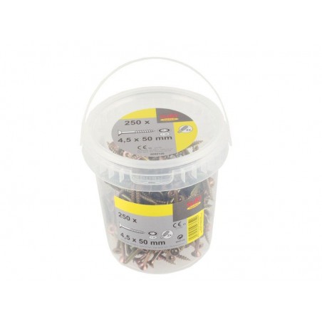 Seau 250 vis TF TX 4.5x50 mm + embout T20